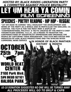 Black Riders Liberation Party Presents FILM SCREENING @ San Diego | California | United States
